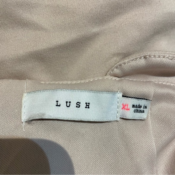 Heart’s Content Beige Bodycon Dress - Picture 4 of 5